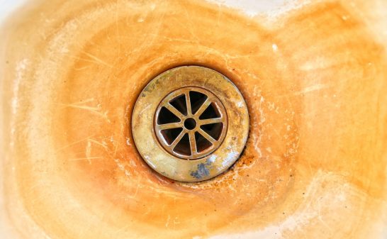 Rust stains in sink